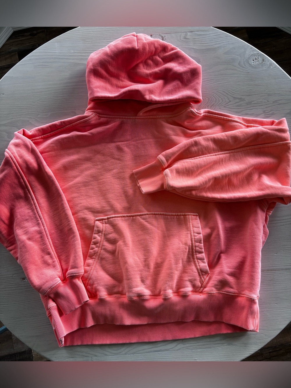 Free People Coral Hoodie No Tag (Small Flaws, See Photos) Estimate S/M